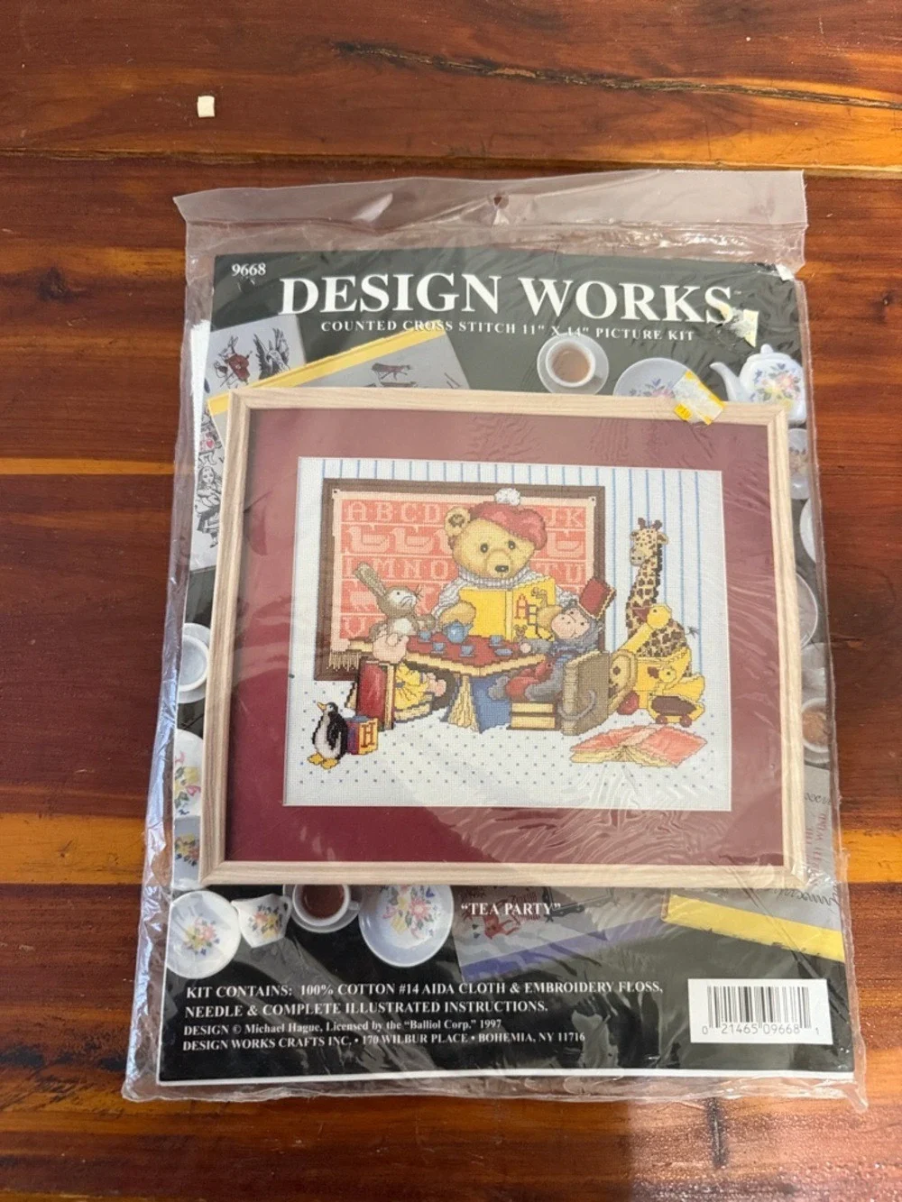 Vintage Teddy Bear ABC Giraffe Bunny  Cross Stitch Embroidery Kit NEWcottagecore